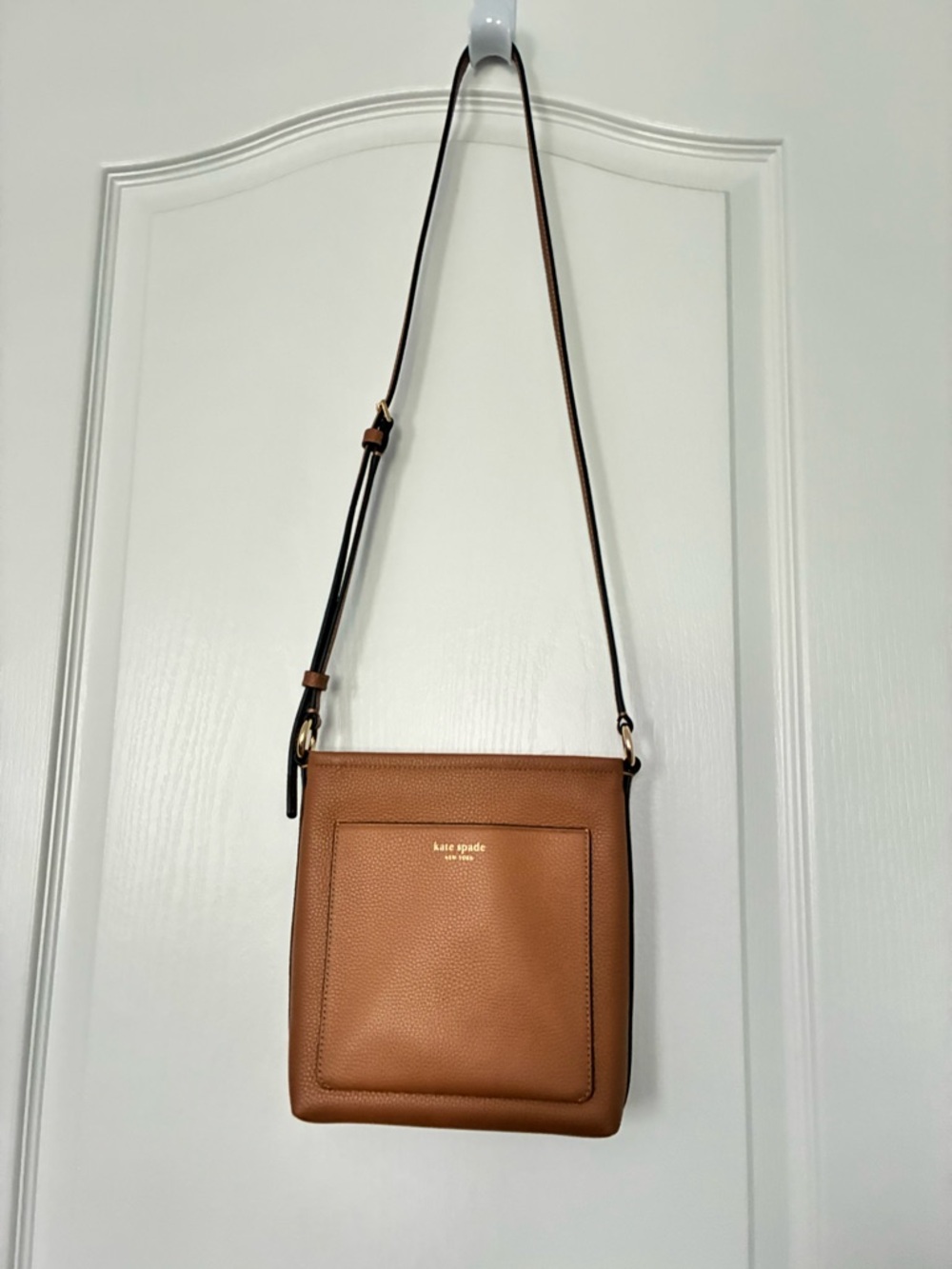 kate spade Tan Pebbled Leather Crossbody Bag